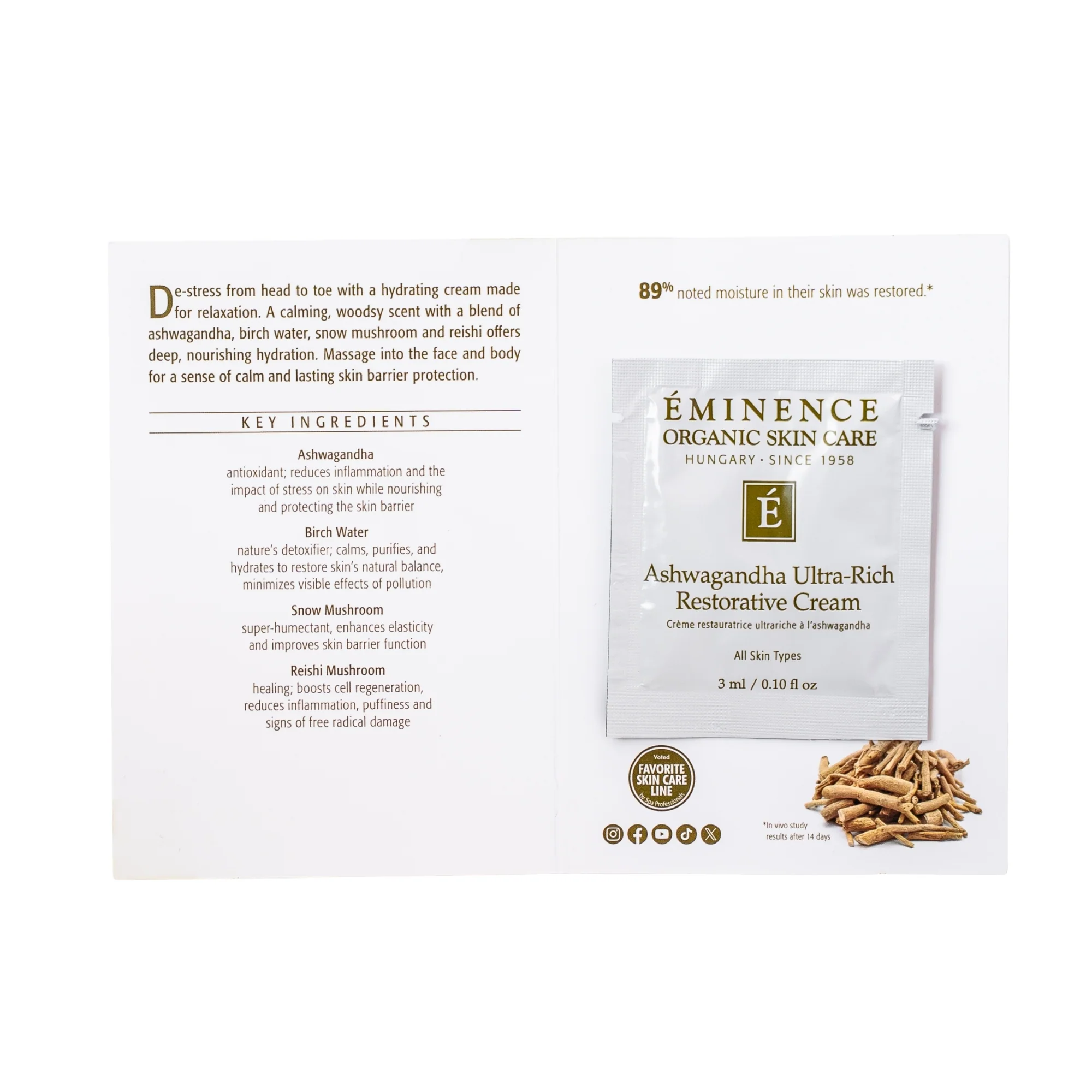 Eminence Organics Ashwagandha Ultra-Rich Restorative Cream - Image 8