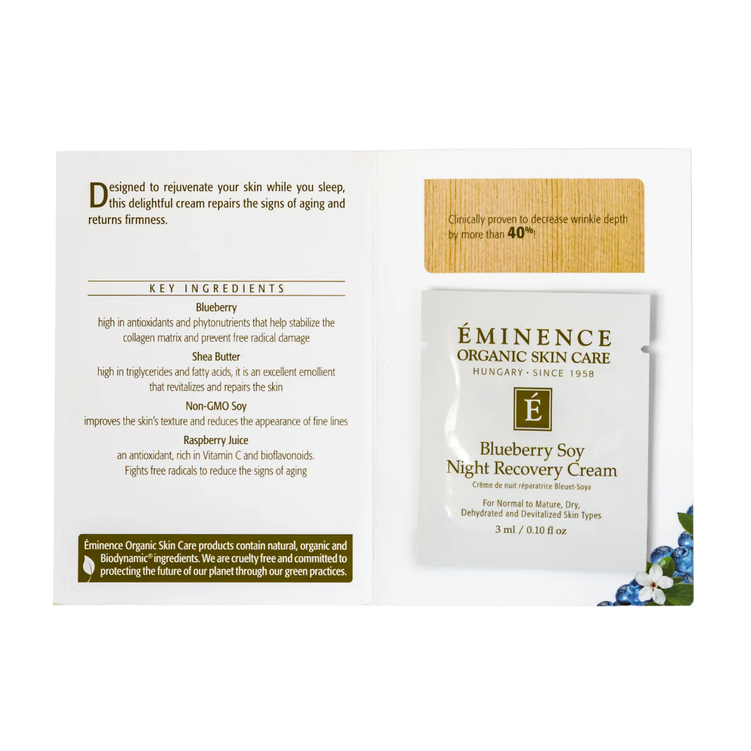 Eminence Organics Blueberry Soy Night Recovery Cream - Image 3