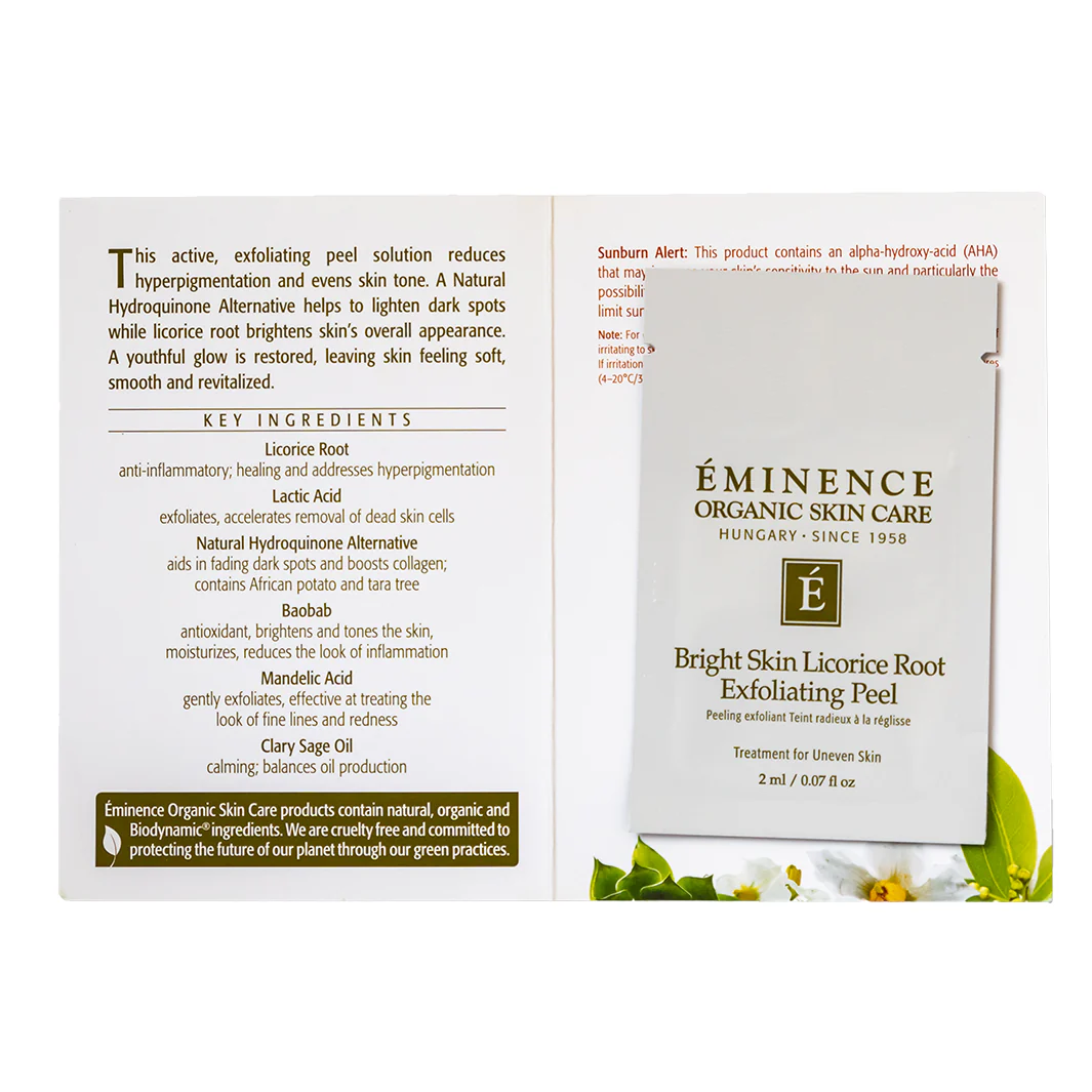 Eminence Organics Bright Skin Licorice Root Exfoliating Peel - Image 7