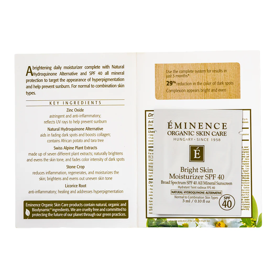 Eminence Organics Bright Skin Moisturizer SPF 40 - Image 5
