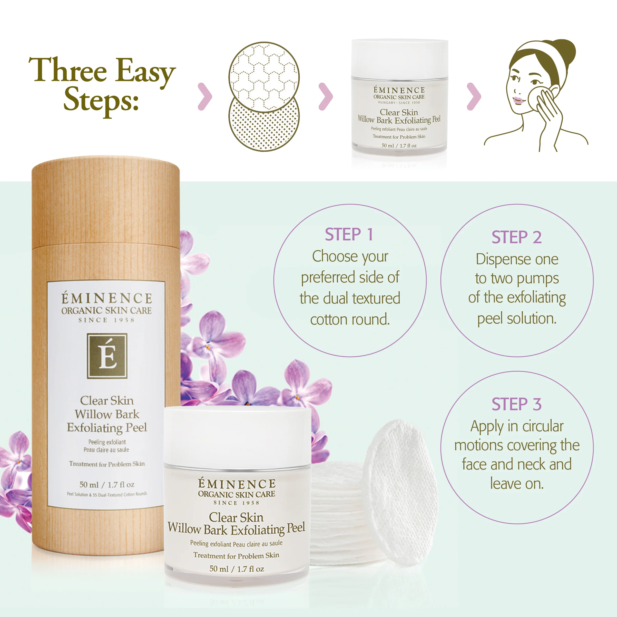 Eminence Organics Clear Skin Willow Bark Exfoliating Peel - Image 3