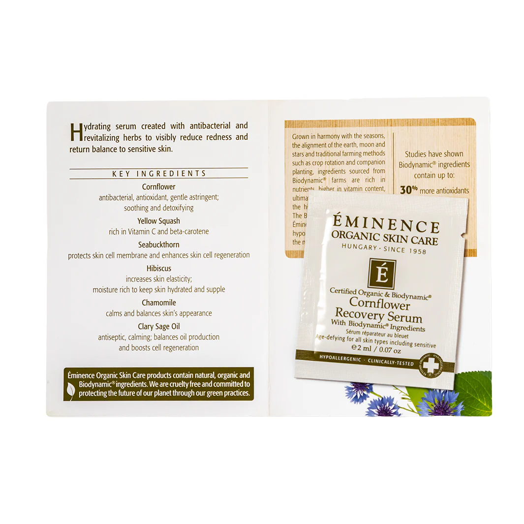 Eminence Organics Cornflower Recovery Serum - Image 5