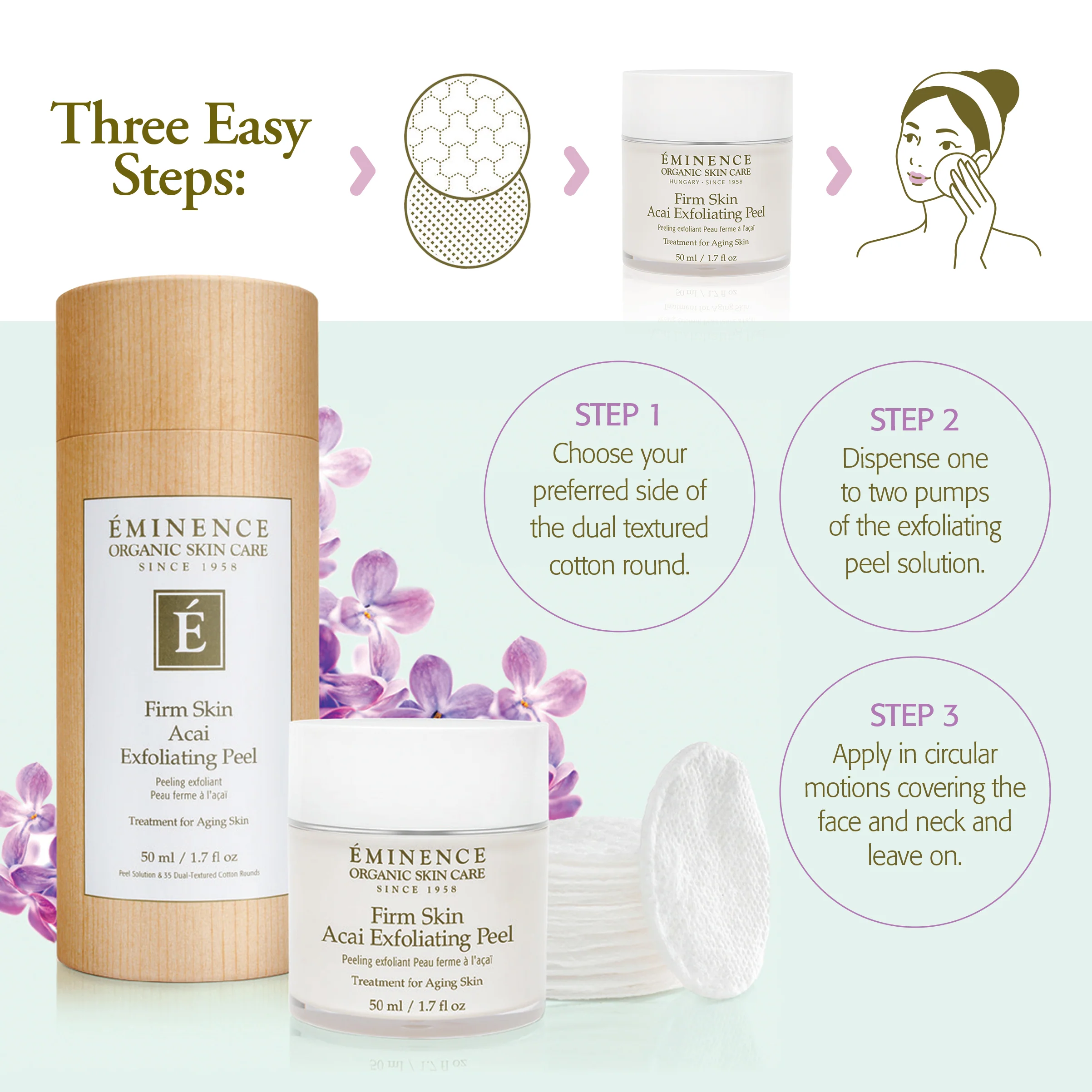 Eminence Organics Firm Skin Acai Exfoliating Peel - Image 3