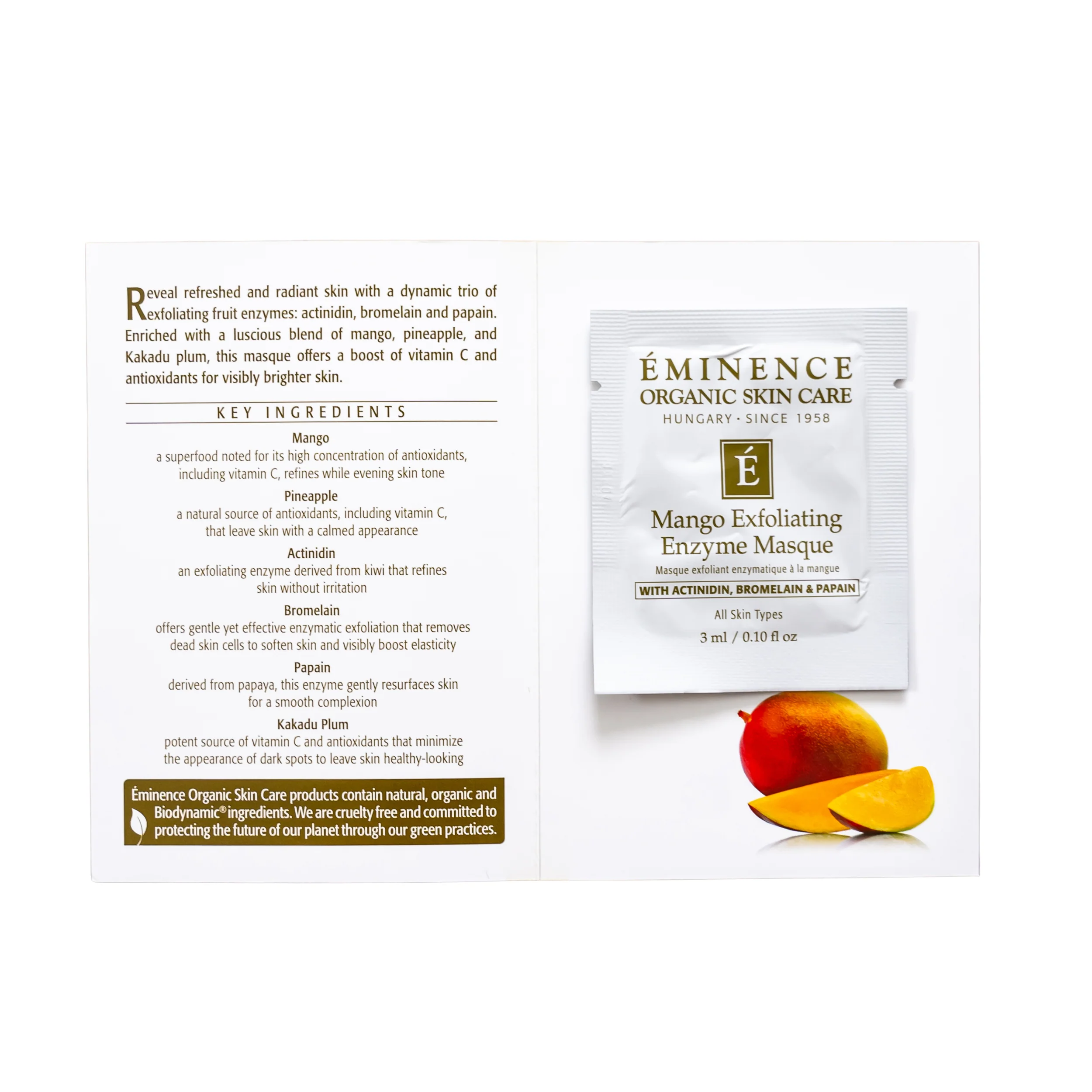 Eminence Organics Mango Exfoliating Enzyme Masque - Image 6