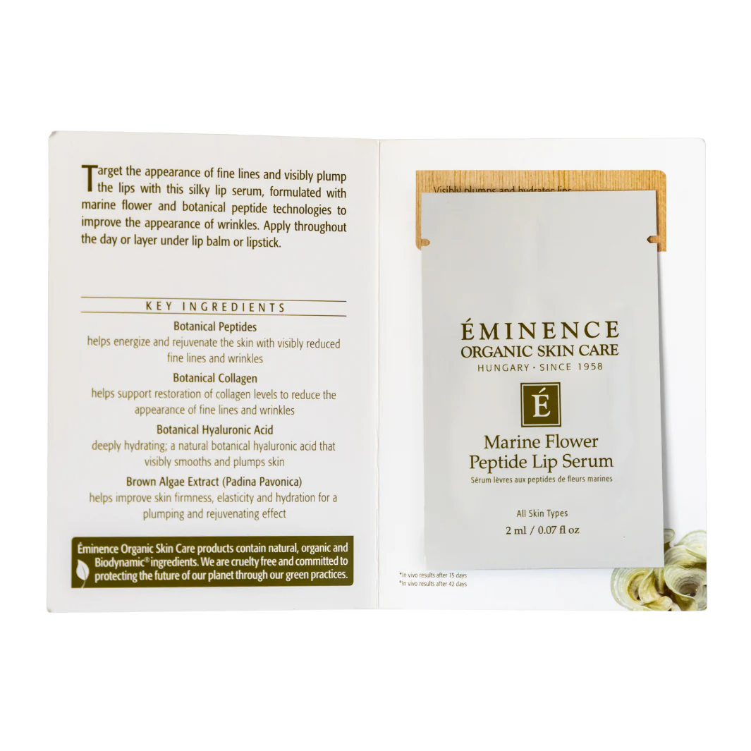 Eminence Organics Marine Flower Peptide Lip Serum - Image 6