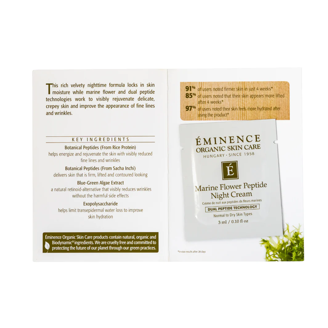 Eminence Organics Marine Flower Peptide Night Cream - Image 5