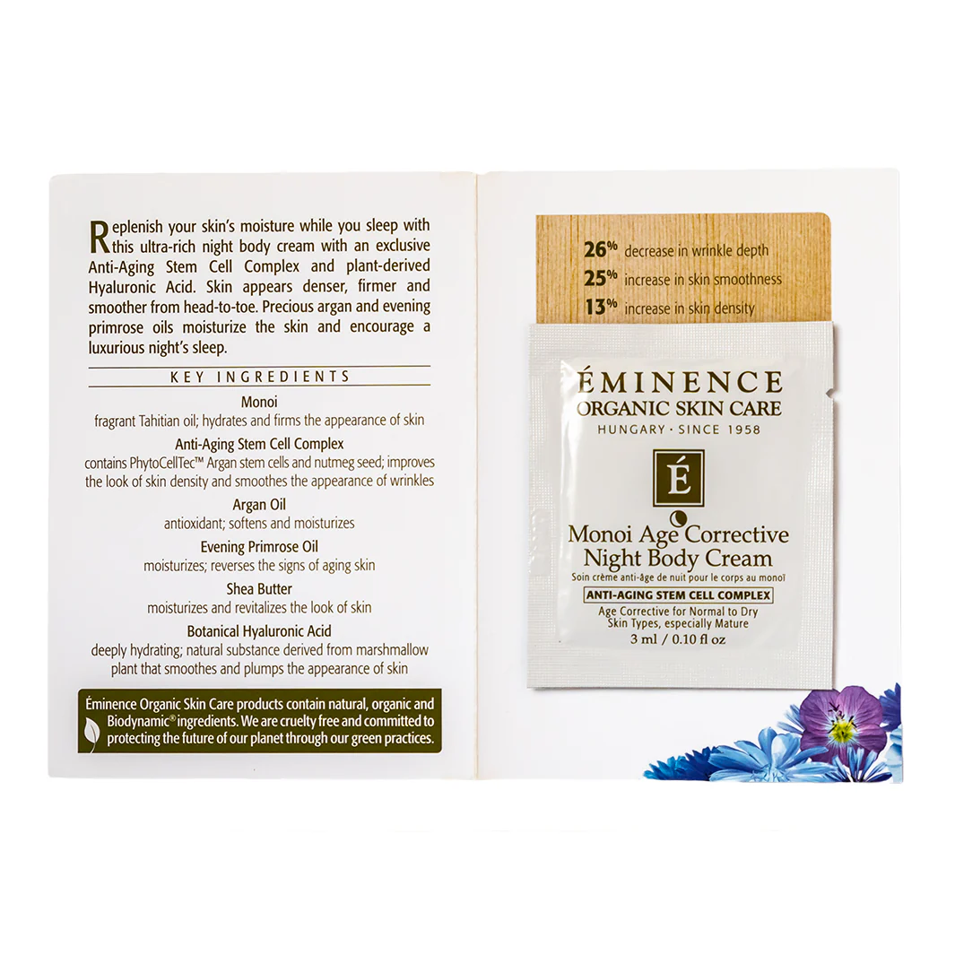 Eminence Organics Monoi Age Corrective Night Body Cream - Image 6