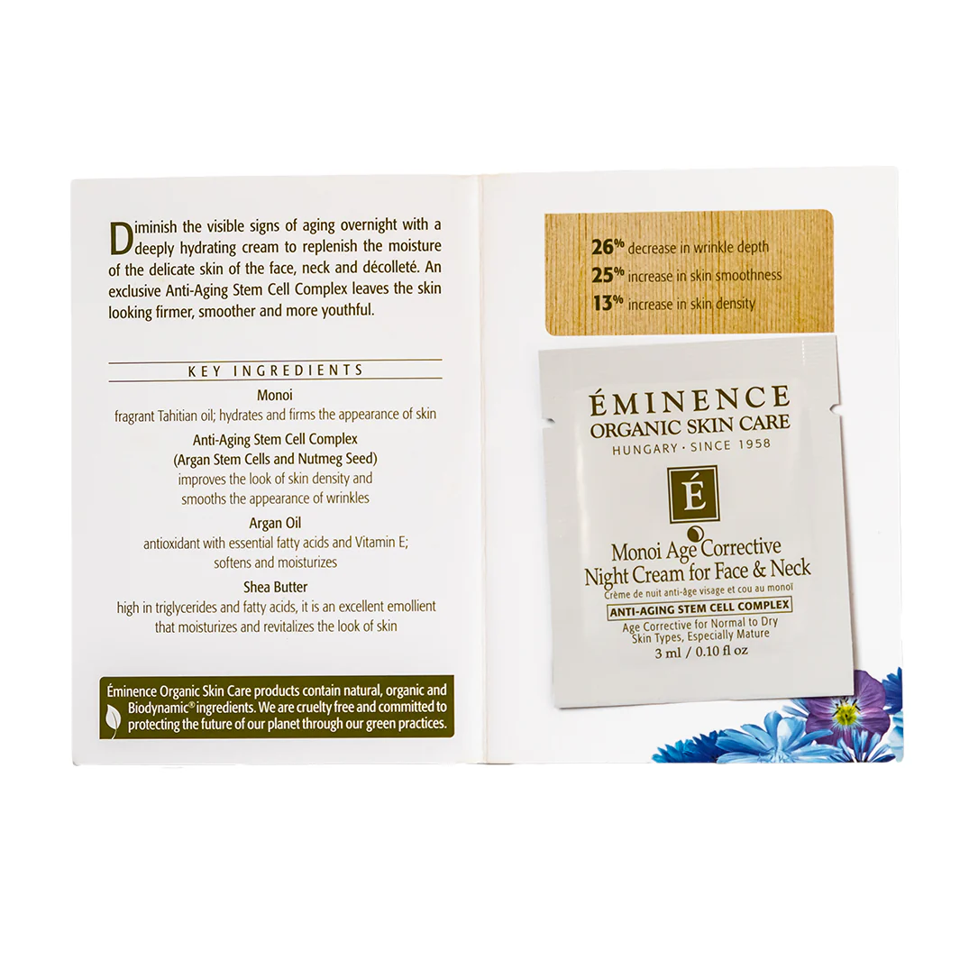 Eminence Organics Monoi Age Corrective Night Cream for Face & Neck - Image 6
