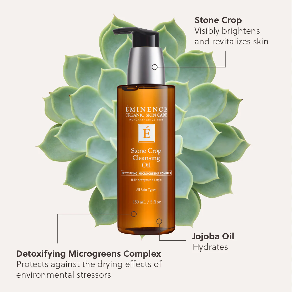 Eminence Organics Stone Crop Cleansing Oil - Image 4