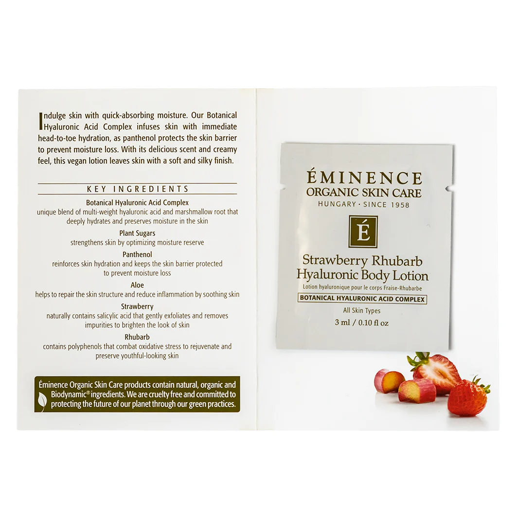 Eminence Organics Strawberry Rhubarb Hyaluronic Body Lotion - Image 8
