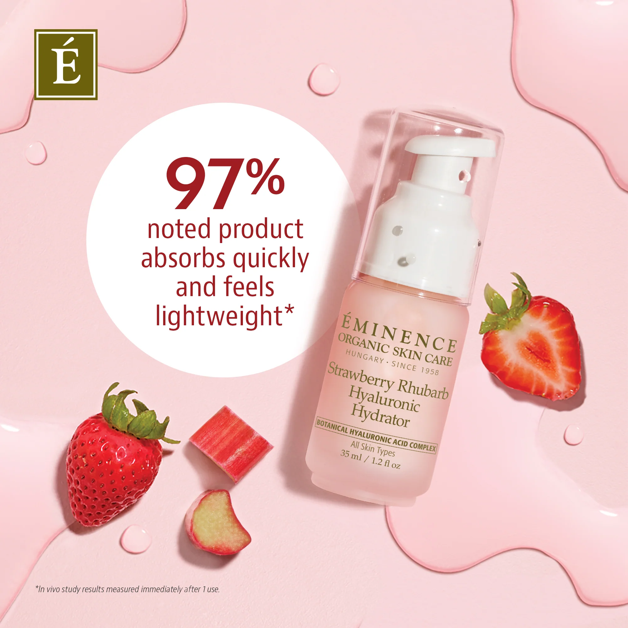 Eminence Organics Strawberry Rhubarb Hyaluronic Hydrator - Image 3