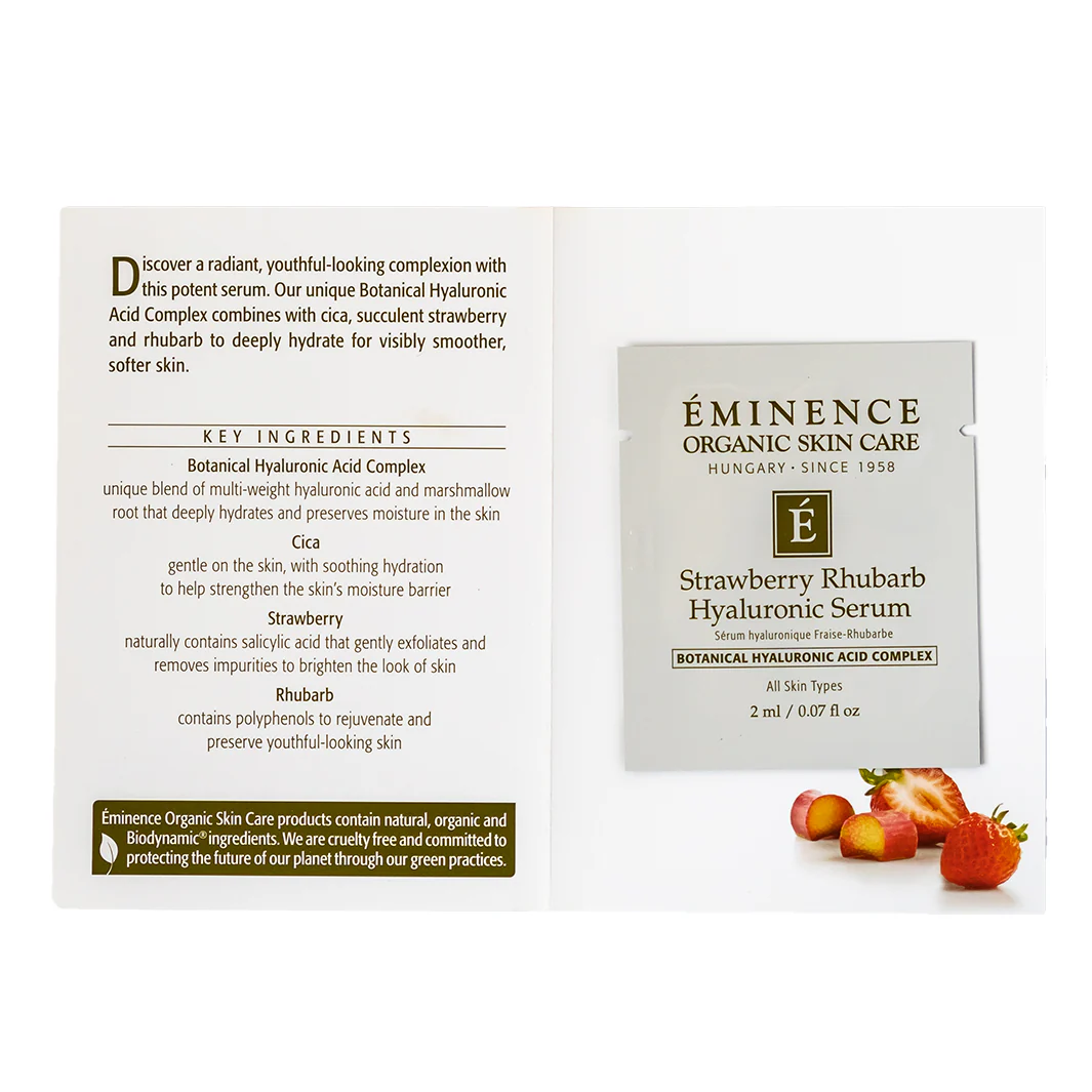 Eminence Organics Strawberry Rhubarb Hyaluronic Serum - Image 4