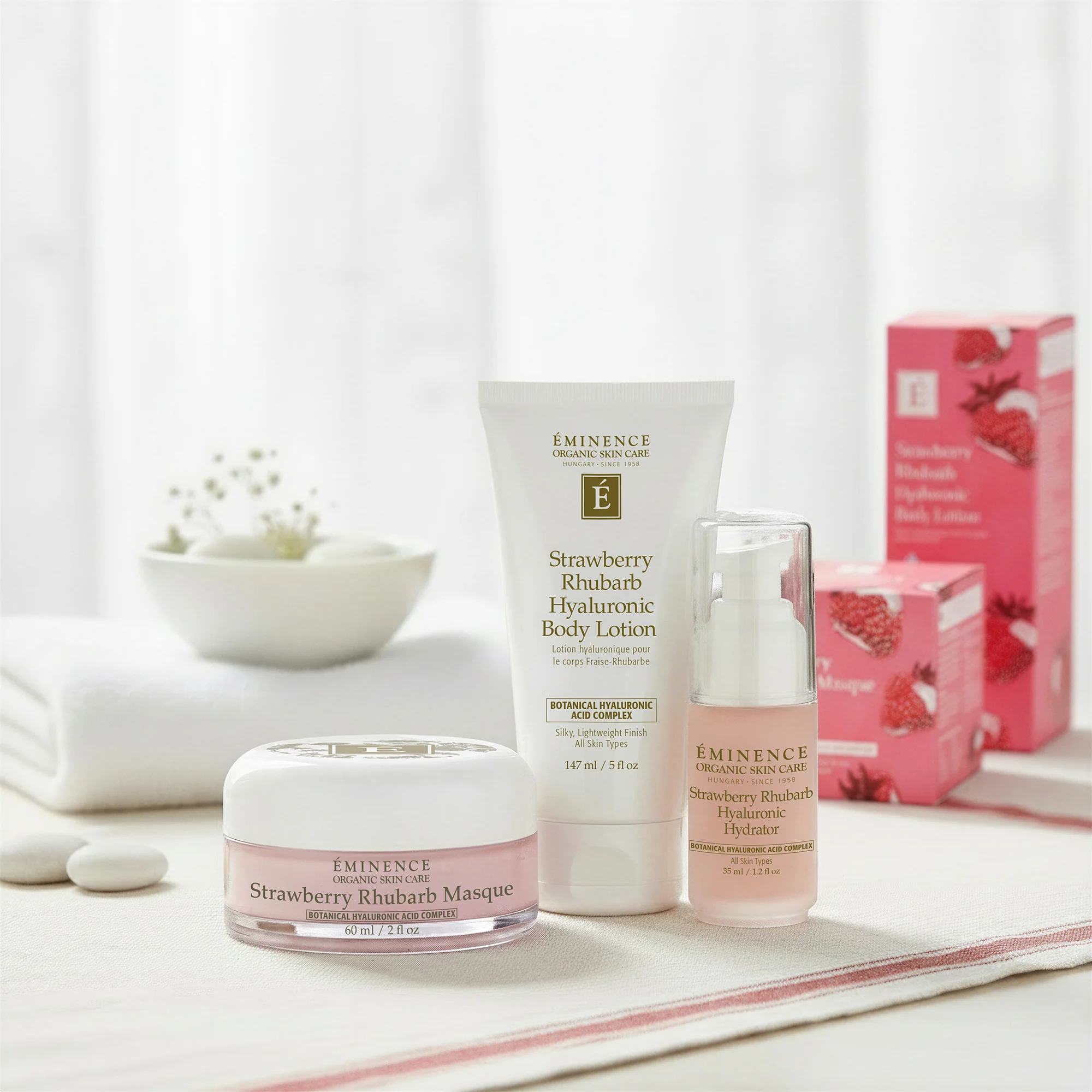 Eminence Organics Strawberry Rhubarb Trio - Limited Edition - Image 3