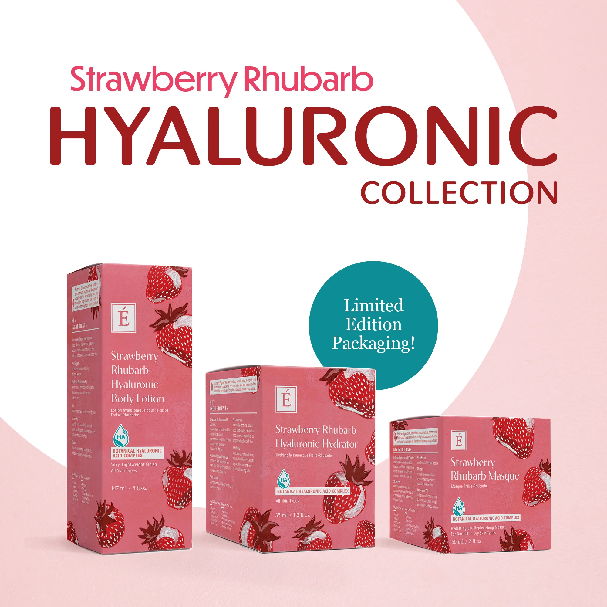Eminence Organics Strawberry Rhubarb Trio - Limited Edition - Image 4