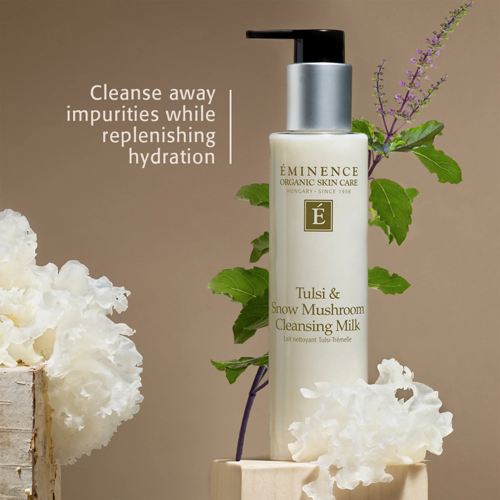 Eminence Organics Tulsi & Snow Mushroom Cleansing Milk - Image 3