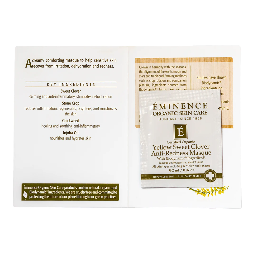 Eminence Organics Yellow Sweet Clover Anti-Redness Masque - Image 5